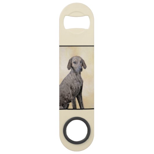Plottengemälde - Niedliche Original Hundkunst Speed Flaschenöffner (Rückseite)