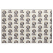 Plottengemälde - Niedliche Original Hundkunst Stoff (Fat Quarter (45,7 x 55,9 cm))