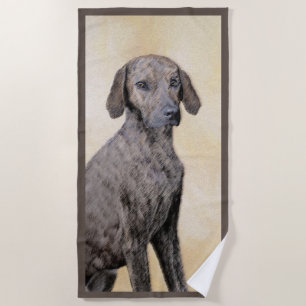 Plottengemälde - Niedliche Original Hundkunst Strandtuch
