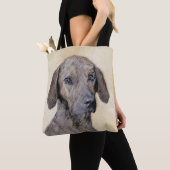 Plottengemälde - Niedliche Original Hundkunst Tasche (Von Nahem)