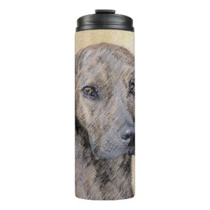 Plottengemälde - Niedliche Original Hundkunst Thermosbecher