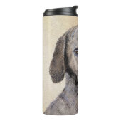 Plottengemälde - Niedliche Original Hundkunst Thermosbecher (Nach links gedreht)
