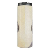Plottengemälde - Niedliche Original Hundkunst Thermosbecher (Rückseite)