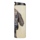 Plottengemälde - Niedliche Original Hundkunst Thermosbecher (Nach rechts gedreht)