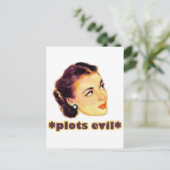 Plotter Böse Postkarte (Stehend Vorderseite)