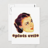 Plotter Böse Postkarte (Vorne/Hinten)