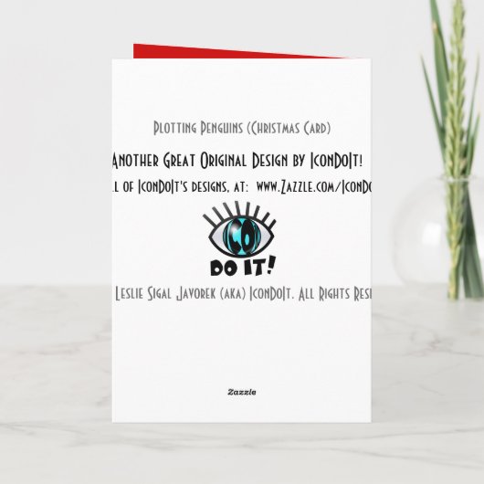 Plotter Feiertagskarte (Rückseite)