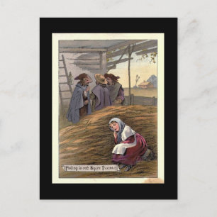 Plotting to rob Squire Trueman Postkarte