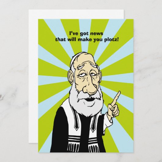 Plotz Hanukkah Card Feiertagskarte (Vorne/Hinten)