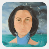 Plötzlich 2010 quadratischer aufkleber (Vorderseite)