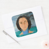 Plötzlich 2010 quadratischer aufkleber (Umschlag)