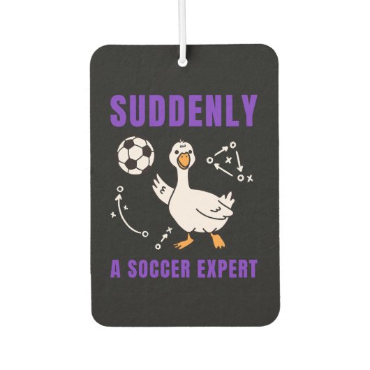 Plötzlich ein Fußball Experte Autolufterfrischer (Vorderseite)