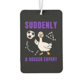 Plötzlich ein Fußball Experte Autolufterfrischer (Rückseite)