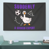 Plötzlich ein Fußball Experte Banner (Messe)