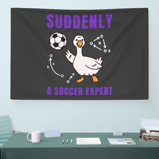 Plötzlich ein Fußball Experte Banner (Messe)