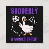 Plötzlich ein Fußball Experte Begleitkarte (Vorderseite)