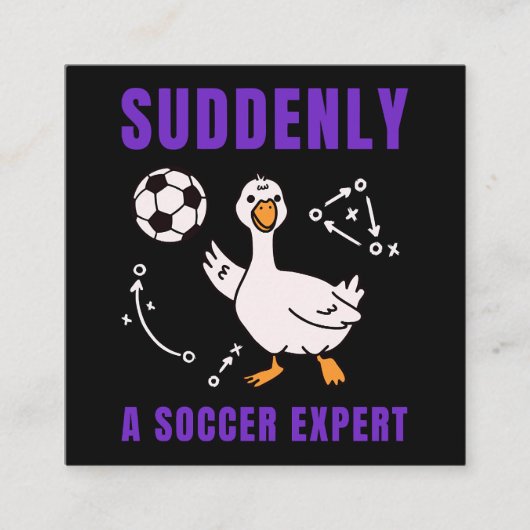 Plötzlich ein Fußball Experte Begleitkarte (Vorderseite)