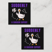Plötzlich ein Fußball Experte Begleitkarte (Vorne/Hinten)