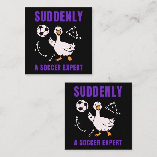 Plötzlich ein Fußball Experte Begleitkarte (Vorne/Hinten)