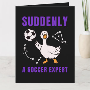 Plötzlich ein Fußball Experte Dankeskarte