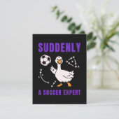 Plötzlich ein Fußball Experte Dankeskarte (Stehend Vorderseite)
