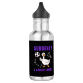 Plötzlich ein Fußball Experte Edelstahlflasche (Links)