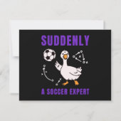 Plötzlich ein Fußball Experte Einladung (Rückseite)
