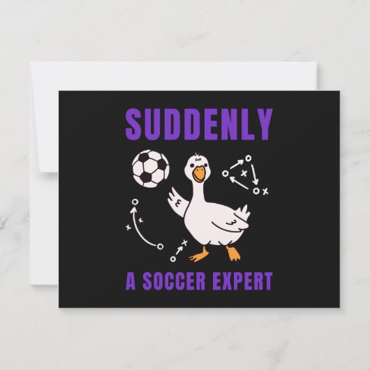 Plötzlich ein Fußball Experte Einladung (Rückseite)
