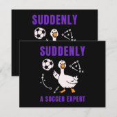 Plötzlich ein Fußball Experte Einladung (Vorne/Hinten)