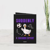 Plötzlich ein Fußball Experte Feiertagskarte (Rückseite)