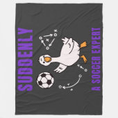 Plötzlich ein Fußball Experte Fleecedecke (Vorderseite)