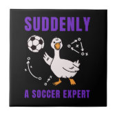 Plötzlich ein Fußball Experte Fliese (Vorderseite)