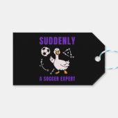 Plötzlich ein Fußball Experte Geschenkanhänger (Vorderseite (Horizontal))