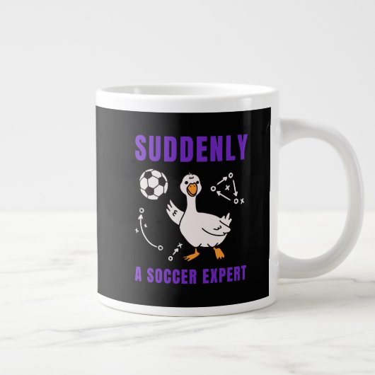 Plötzlich ein Fußball Experte Jumbo-Tasse (Rechts)