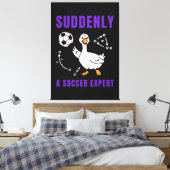 Plötzlich ein Fußball Experte Leinwanddruck (Insitu (Schlafzimmer))