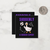 Plötzlich ein Fußball Experte Mitteilungskarte (Vorderseite/Rückseite Beispiel)