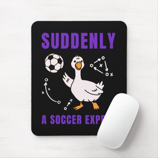 Plötzlich ein Fußball Experte Mousepad (Mit Mouse)