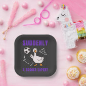 Plötzlich ein Fußball Experte Pappteller (Party)