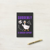 Plötzlich ein Fußball Experte Post-it Klebezettel (Auf Schreibtisch)