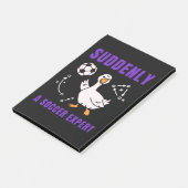 Plötzlich ein Fußball Experte Post-it Klebezettel (angewinkelt)