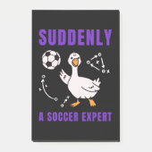 Plötzlich ein Fußball Experte Post-it Klebezettel (Vorderseite)