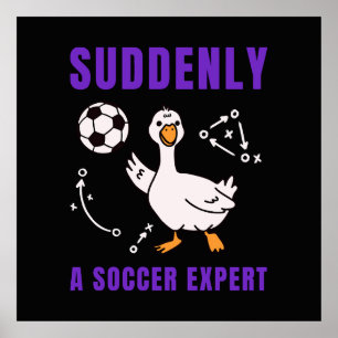 Plötzlich ein Fußball Experte Poster