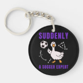 Plötzlich ein Fußball Experte Schlüsselanhänger (Vorderseite)