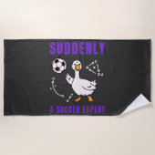 Plötzlich ein Fußball Experte Strandtuch (Vorderseite)