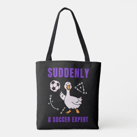Plötzlich ein Fußball Experte Tasche (Rückseite)