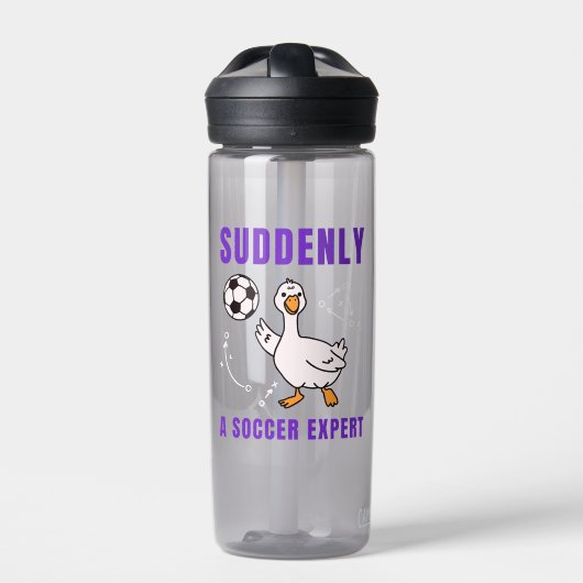 Plötzlich ein Fußball Experte Trinkflasche (Vorderseite)