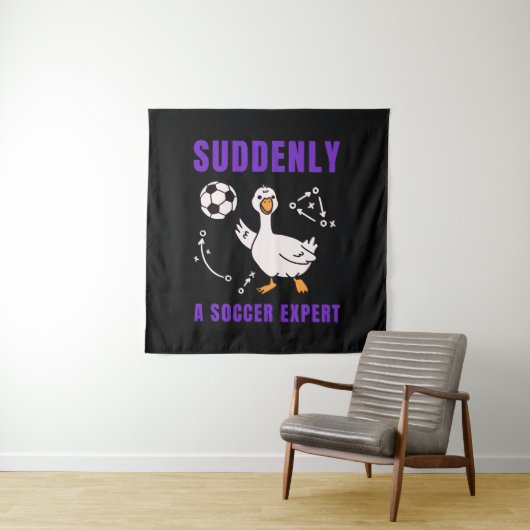 Plötzlich ein Fußball Experte Wandteppich (Beispiel)