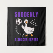 Plötzlich ein Fußball Experte Wandteppich (Vorderseite)