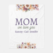 Plötzlich Liebe Sie Mama Fleecedecke (Vorderseite)