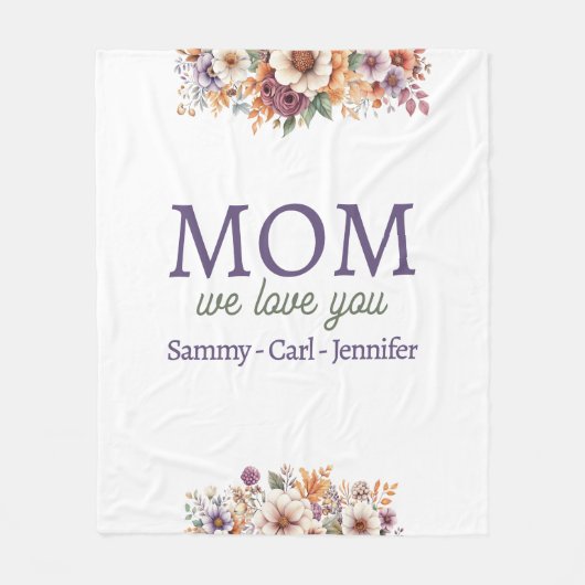 Plötzlich Liebe Sie Mama Fleecedecke (Vorderseite)